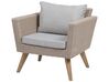 5 Seater PE Rattan Garden Sofa Set Grey VITTORIA XL_745837