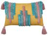  Set of 2 Tufted Cotton Cushions with Tassels 30 x 50 cm Multicolour DIJKOT_911720