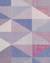 Teppich blau-grau 140 x 200 cm geometrisches Muster Kurzflor KARTEPE_715486