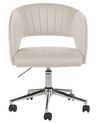 Velvet Desk Chair Beige KATONAH_867700