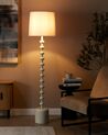 Stehlampe Metall / Leinen weiss 160 cm KRIOS_897212