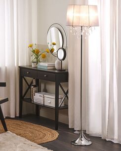 Lattiavalaisin 3 polttimoa metalli vaaleanharmaa EVANS Lattiavalaisin 3 polttimoa metalli vaaleanharmaa EVANS