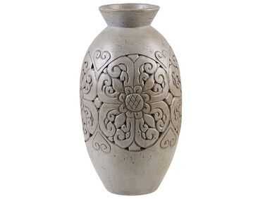 Terracotta Decorative Vase 52 cm Grey ELEUSIS