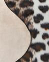 Kunstfell-Teppich Leopard braun / weiß 150 x 200 cm BOGONG_820237