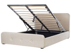 Parisänky kangas säilytystila beige 160 x 200 cm RENNES