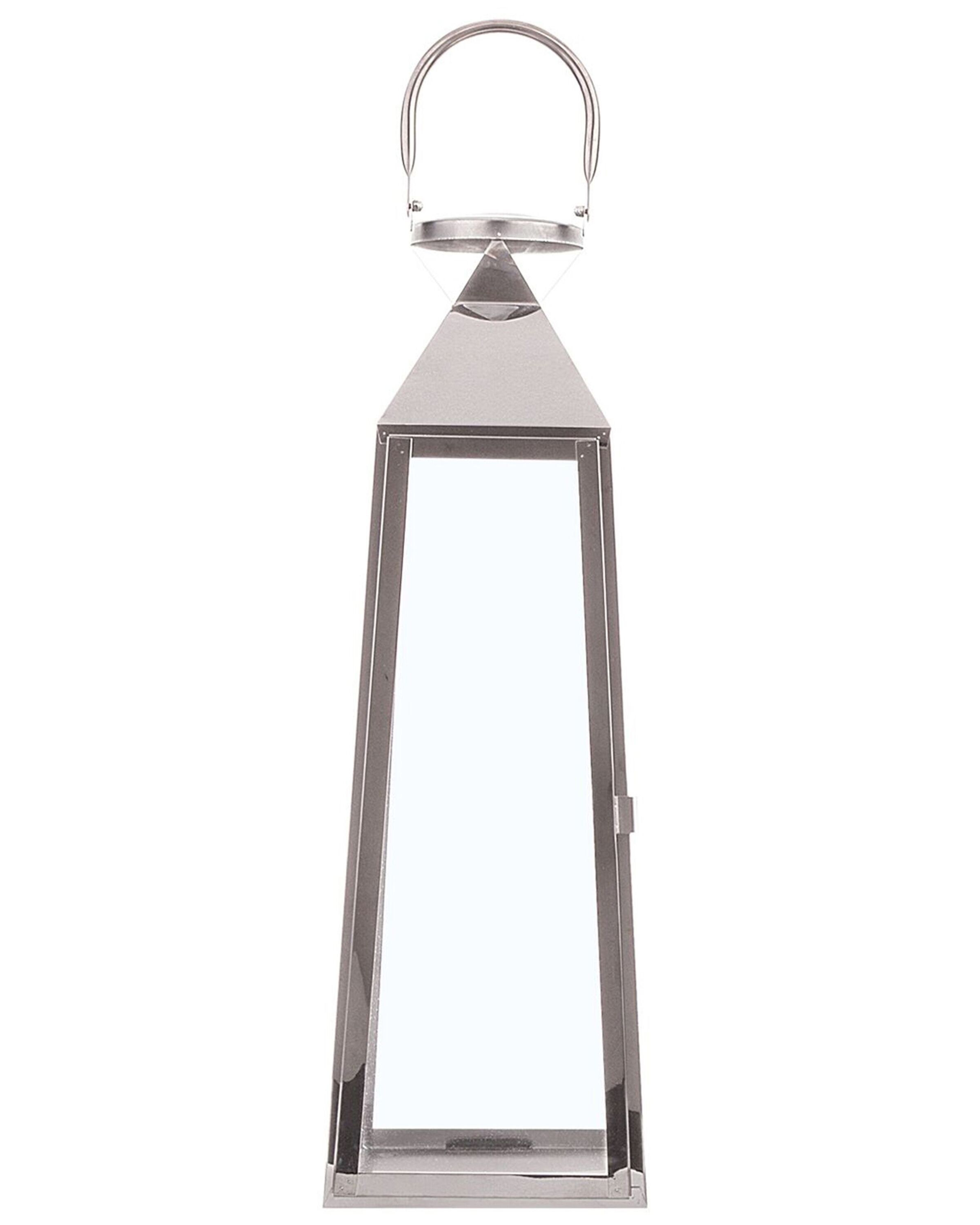 Laterne silber 42 cm CRETE | Beliani.at
