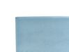 Bekleding fluweel lichtblauw 90 x 200 cm voor bed FITOU_875363