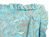 Set of 2 Cotton Cushions Flower Pattern 45 x 45 cm Blue AMOENA_838871