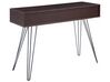 3 Drawer Console Table Dark Wood with Black MALSALA_844702
