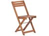 Ensemble de terrasse bistrot table et 2 chaises en bois d'acacia LENOLA _811828