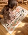 Dywan dziecięcy bawełniany gra w klasy 80 x 150 cm wielokolorowy KATIET_878183