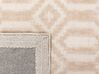Teppich beige 140 x 200 cm geometrisches Muster Kurzflor ADATEPE_750788