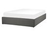 Čalúnená sivá posteľ s úložným priestorom 140 x 200 cm DINAN_759545