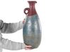 Terracotta Decorative Vase 50 cm Blue and Brown VELIA_850833