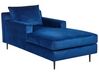 Velvet Chaise Lounge Navy Blue GUERET_842522
