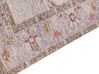 Teppich Baumwolle beige orientalisches Muster 80 x 300 cm YANOBA_853710