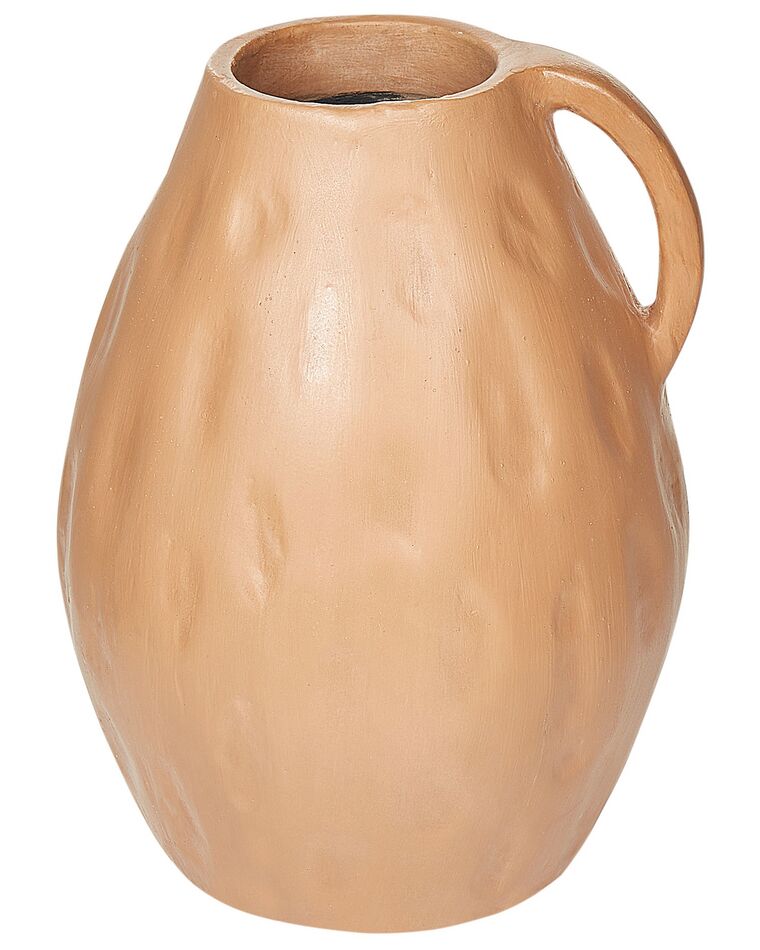 Dekorativní váza terakota 40 cm béžová KULIM_893615