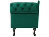 Right Hand Chaise Lounge Velvet Green NIMES_805962