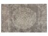 Teppich Baumwolle taupe 140 x 200 cm orientalisches Muster Kurzflor BEYKOZ_747492