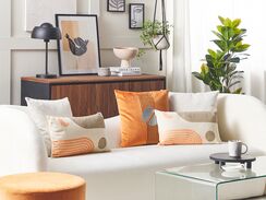 Koristetyynysetti monivärinen 30 x 50 cm abstrakti kuviointi MELAMPODIUM Koristetyynysetti monivärinen 30 x 50 cm abstrakti kuviointi MELAMPODIUM