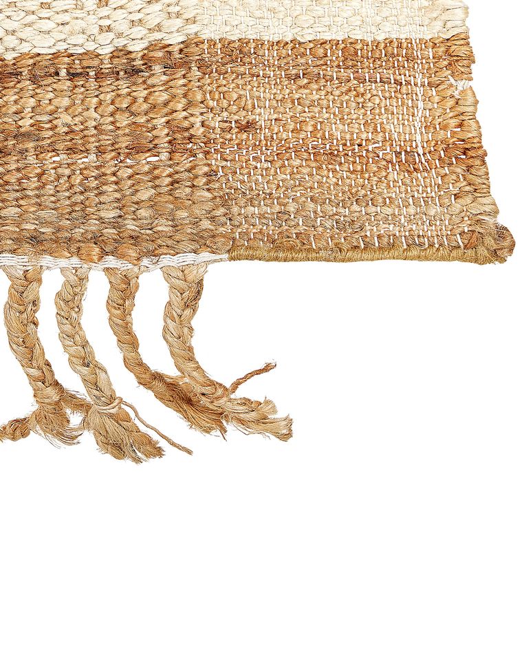 Jute Area Rug 160 x 230 cm Beige DEDEMLI Beliani.co.uk