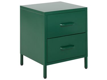 Sängbord 43 x 40 cm metall grön MALAVI