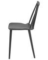 Set of 2 Dining Chairs Black VENTNOR_707139