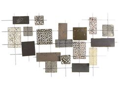 Seinäkoriste metalli kulta 90 x 50 cm ASTATINE Seinäkoriste metalli kulta 90 x 50 cm ASTATINE