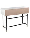 Tavolino consolle bianco e legno scuro 104 x 40 cm RIFLE_832826