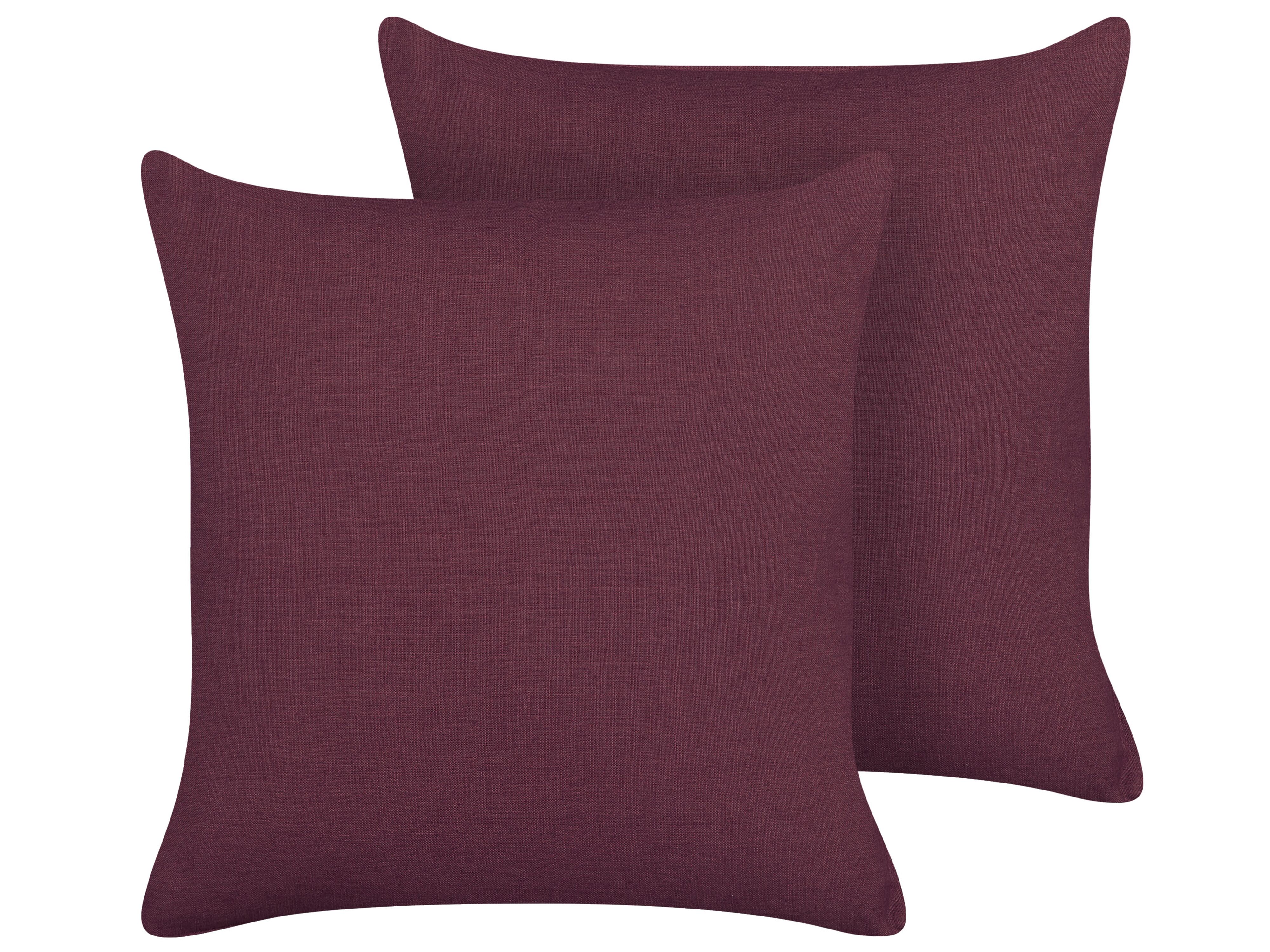 Coussin rectangle noir Violette en lin et coton hc796