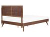 Bed hout donkerbruin 160 x 200 cm ISTRES_727923