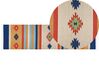 Cotton Kilim Area Rug 80 x 300 cm Multicolour TARONIK_869923