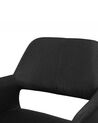 Set of 2 Fabric Dining Chairs Black CHICAGO_696167