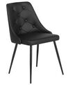 Set of 2 Dining Chairs Faux Leather Black VALERIE_712747