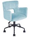 Chaise de bureau en velours bleu clair SANILAC_855198