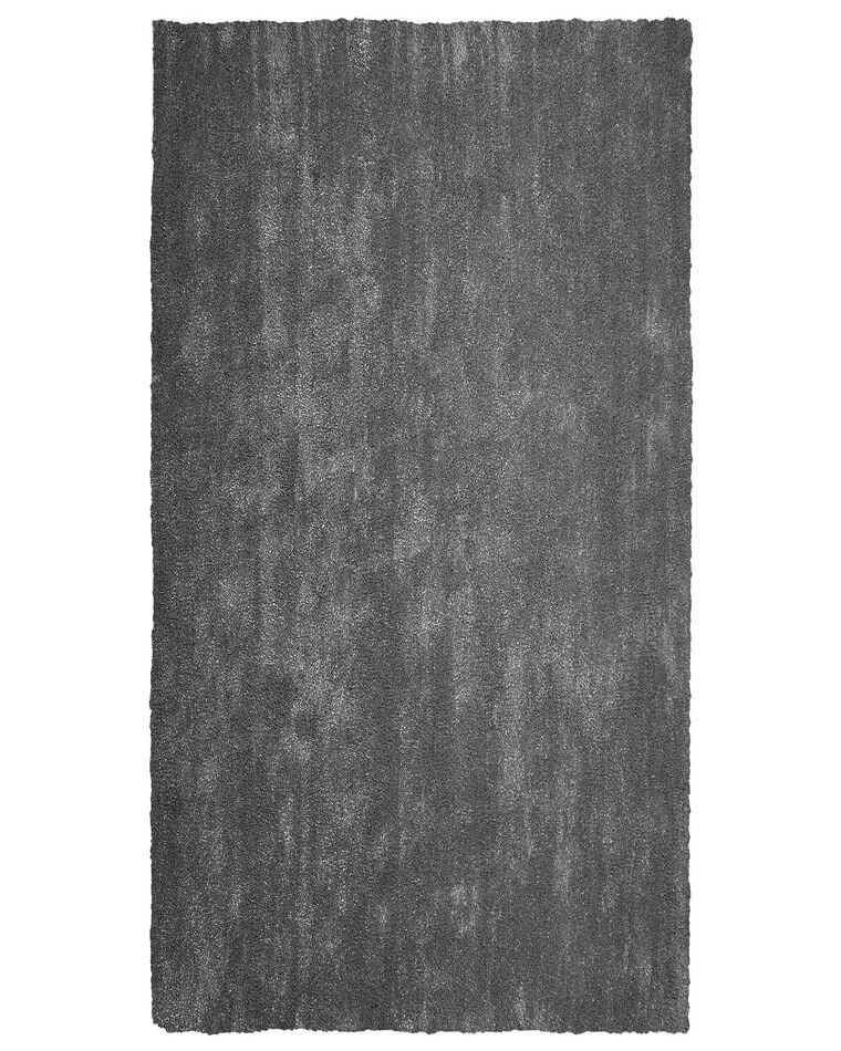 Vloerkleed polyester donkergrijs 80 x 150 cm DEMRE_683465