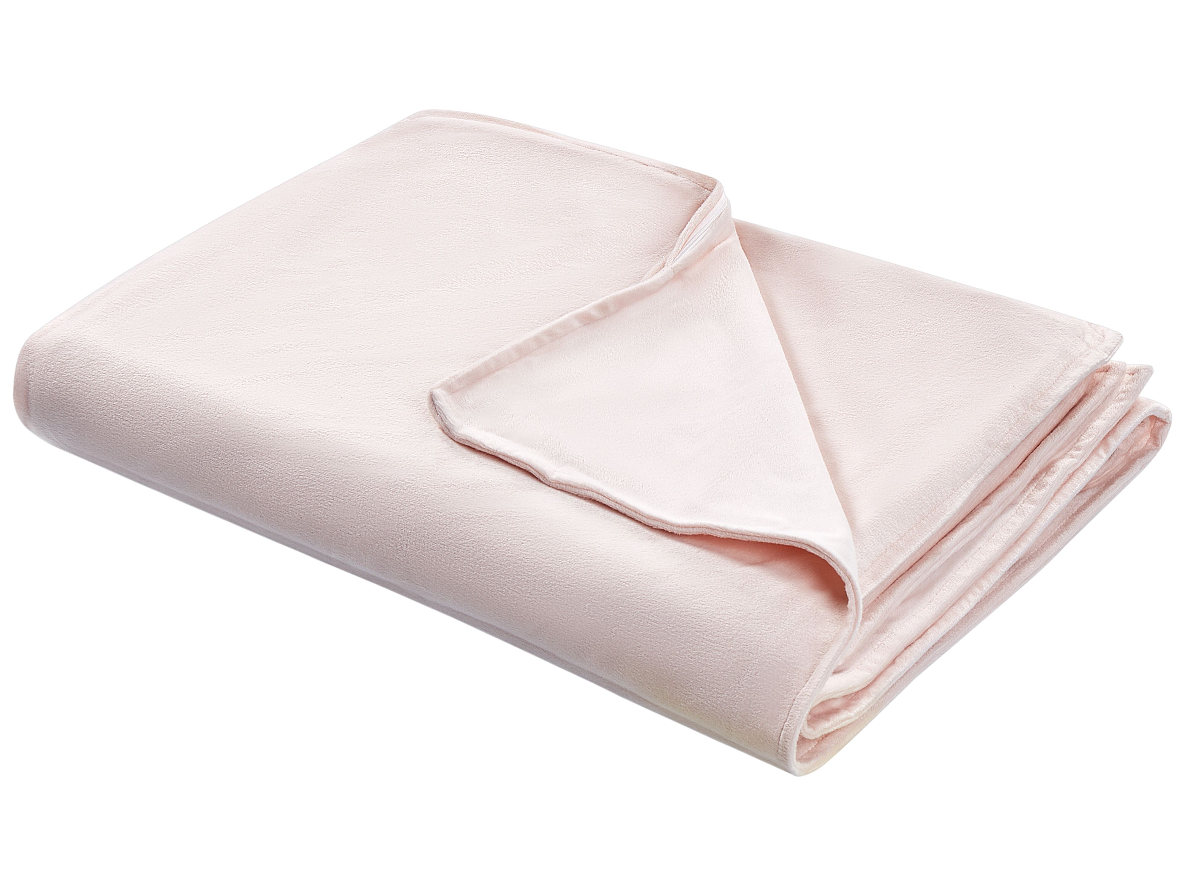 Weighted Blanket Cover 150 x 200 cm Pink RHEA | Beliani.co.uk