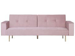 3-istuttava vuodesohva samettinen vaaleanpunainen VISNES 3-istuttava vuodesohva samettinen vaaleanpunainen VISNES