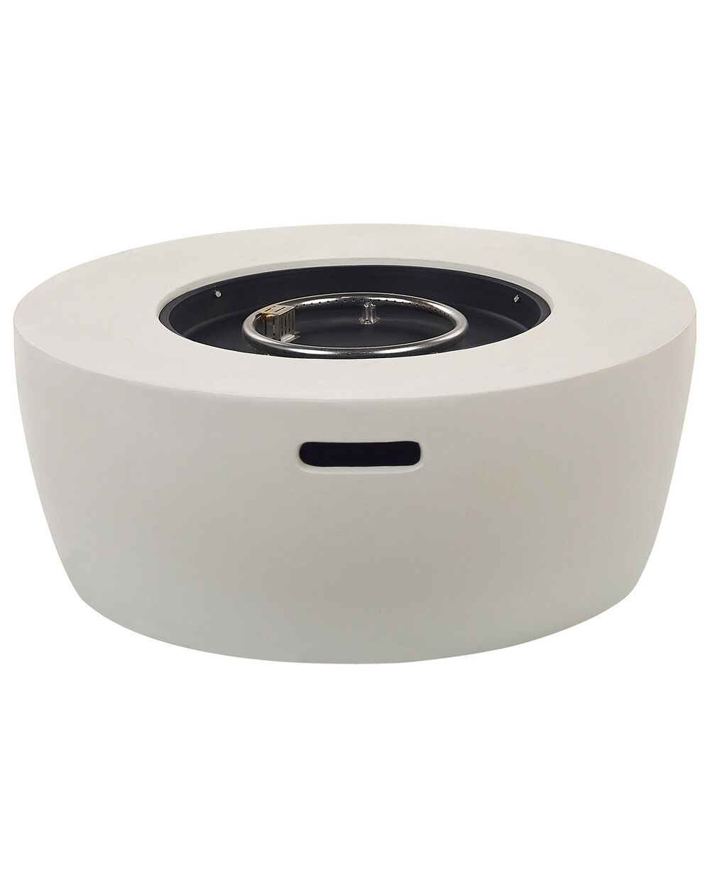 Feuerstelle beige Leichtbeton rund INDUS II | Beliani.ch
