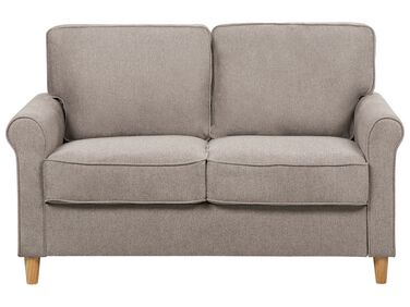 2-personers sofa stof lysebrun RONNEBY
