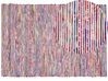 Teppich Baumwolle bunt-weiss 160 x 230 cm abstraktes Muster Kurzflor BARTIN_486702