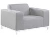 5 Seater Garden Sofa Set Light Grey with White ROVIGO_863115