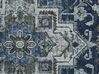 Teppich grau / blau 80 x 300 cm orientalisches Muster Kurzflor KOTTAR_831419