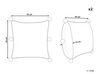Set of 2 Cotton Knitted Cushions 45 x 45 cm Grey OCOTEA_914080