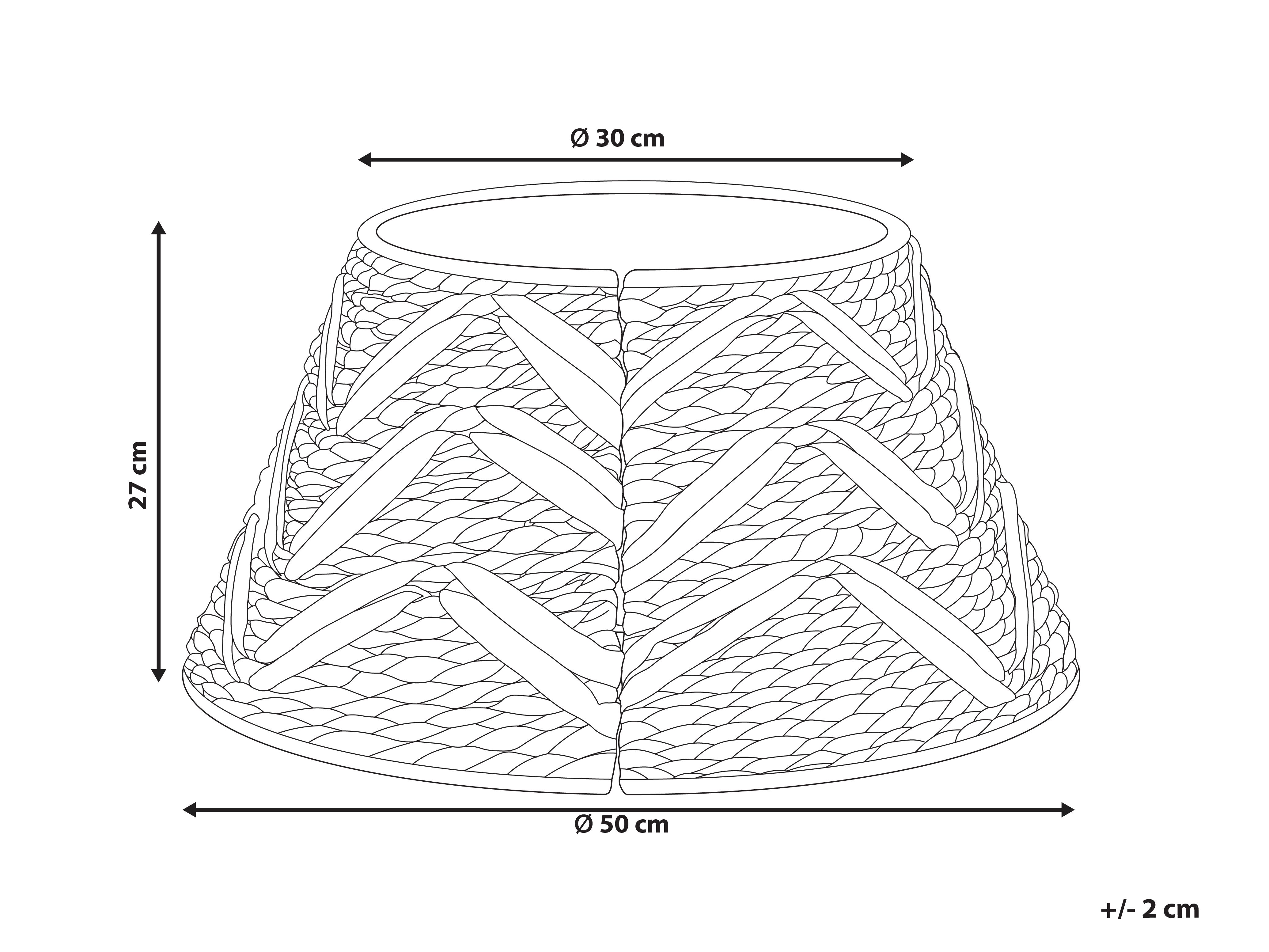 Water Hyacinth Christmas Tree Collar ⌀ 49 cm Natural SAPIN Beliani.co.uk