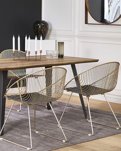 Tuoli teräs kulta 2 kpl AURORA Tuoli teräs kulta 2 kpl AURORA