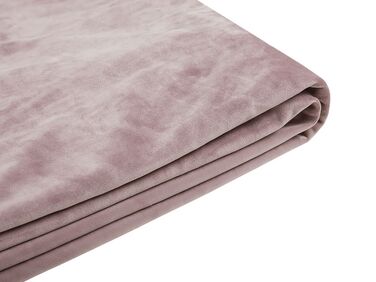 Capa em veludo rosa 160 x 200 cm para cama FITOU