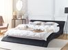 Fabric EU Super King Size Bed Black VICHY_458511