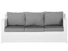 6 Seater PE Rattan Garden Sofa Set White ROMA_677881