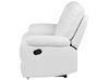 Faux Leather Manual Recliner Living Room Set White BERGEN_681585